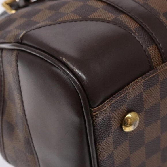 LOUIS VUITTON Damier Ebene Berkeley Hand Bag N52000 LV Auth 134725 - Picture 5 of 16